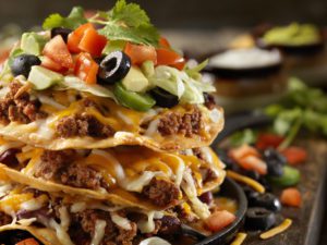 Nachos from a restaurant at Broadway at the Beach.