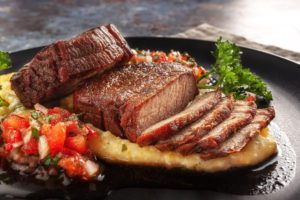 A steak from a restaurant at Broadway at the Beach.