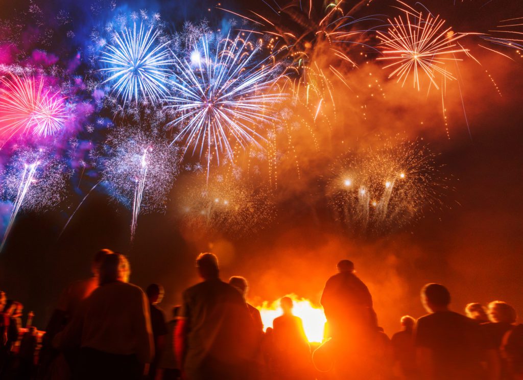 Fireworks on 4th of July in Myrtle Beach
