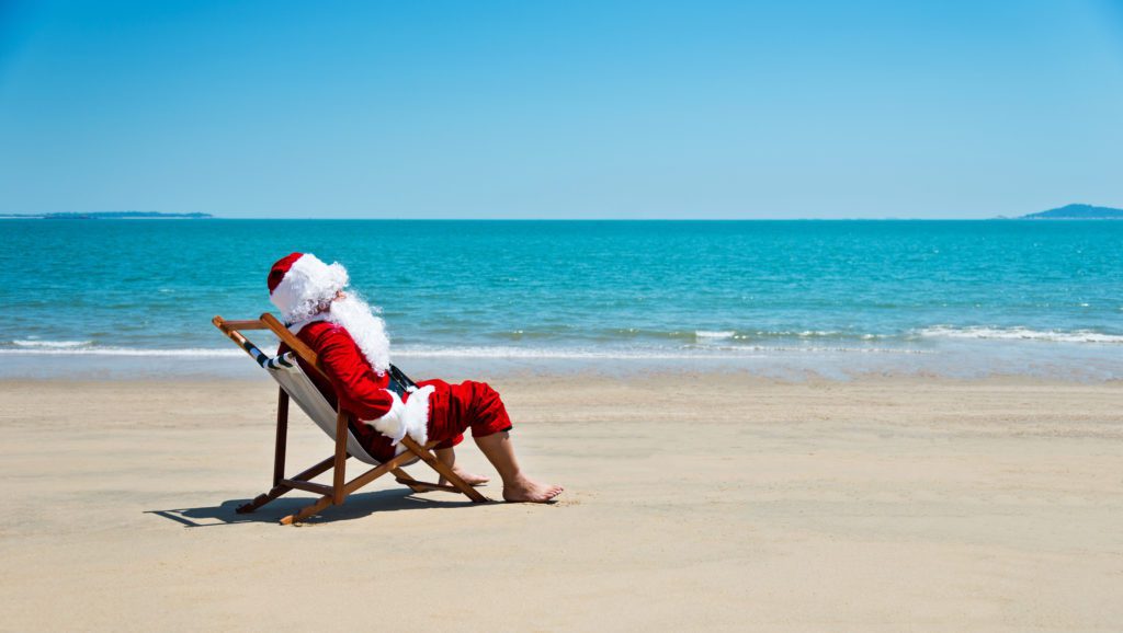 Santa celebrating Christmas in Myrtle Beach