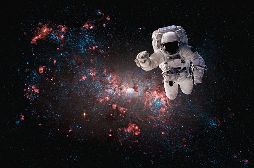 Astronaut in space exhibit