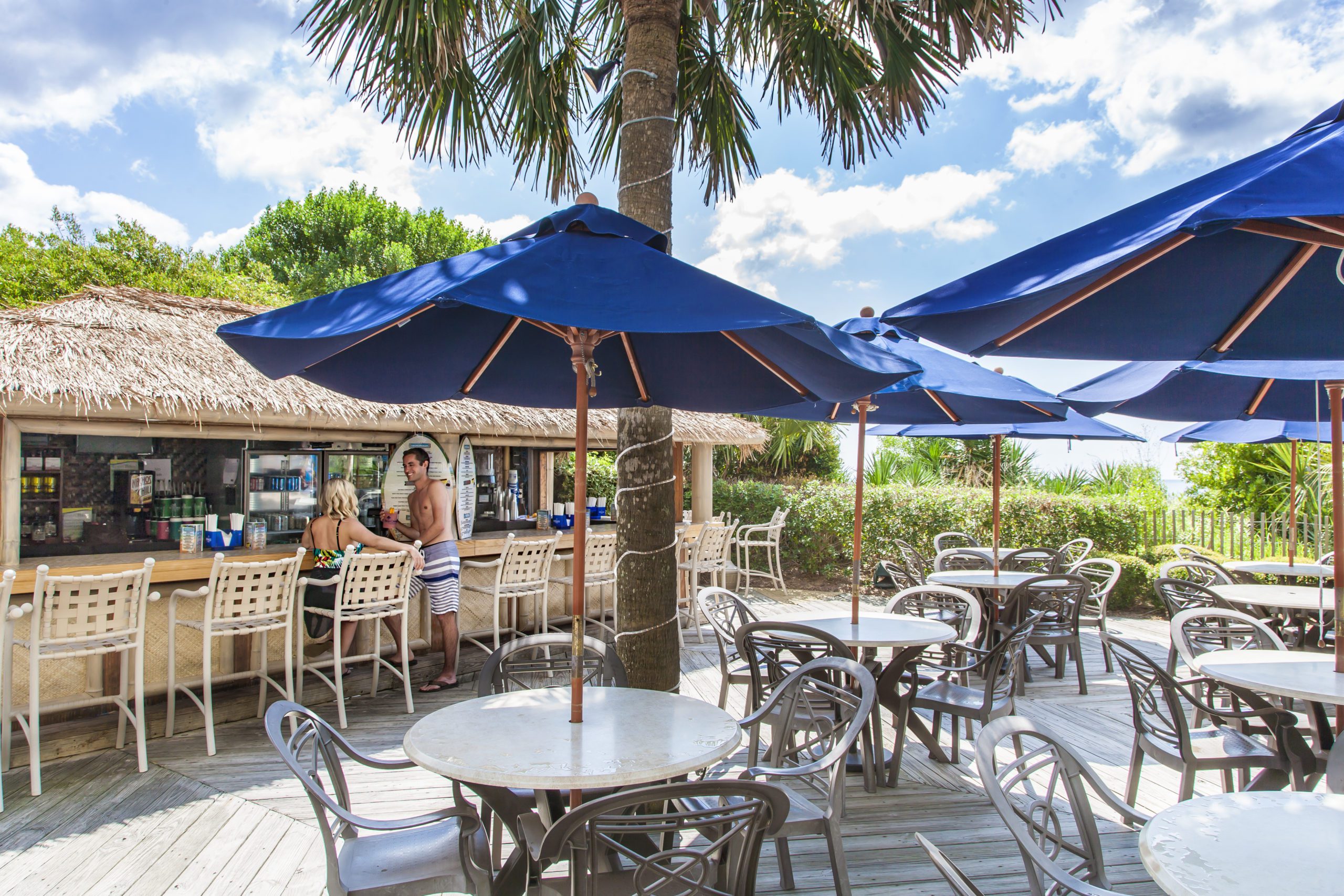 Malibu Oceanfront Beach Bar Patio at Sea Crest Resort