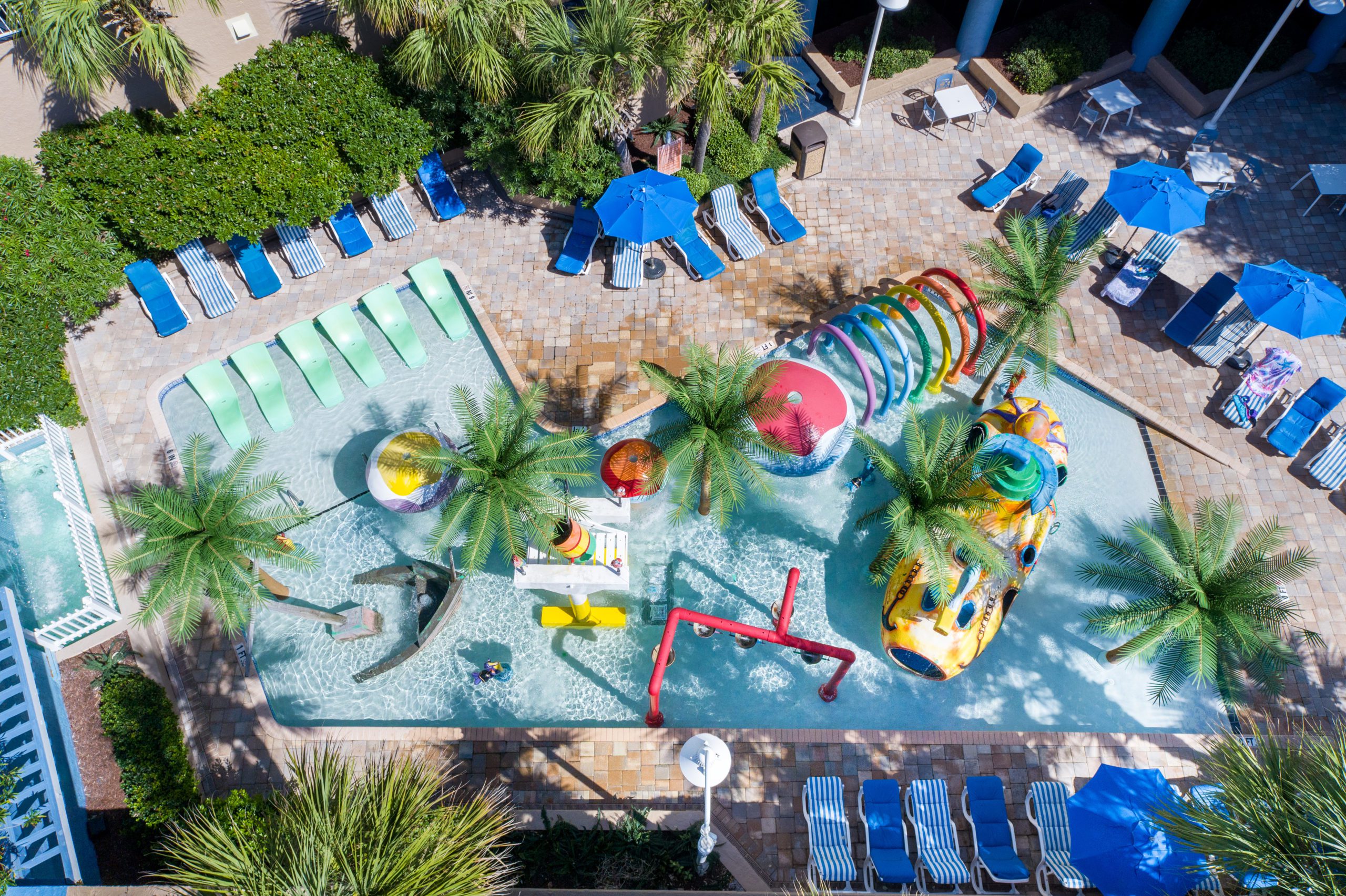 oceanfront water park for children at myrtle beach resort - coral beach