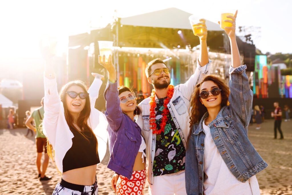 group of friends at CCMF - one of the top Myrtle Beach Summer Events