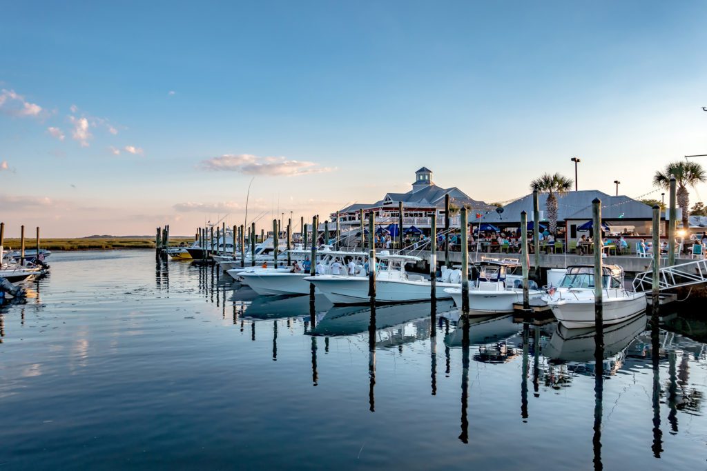 The Murrells Inlet MarshWalk has many different actives like water tours & rentals, food, shopping and more.