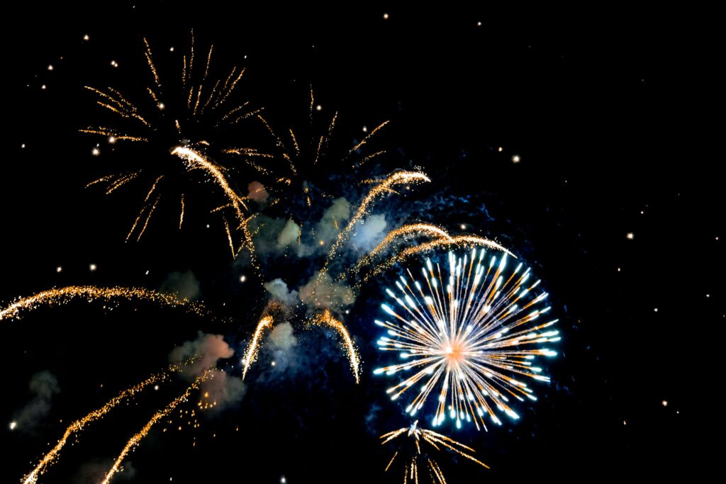 Myrtle Beach 4th of July Fireworks at night