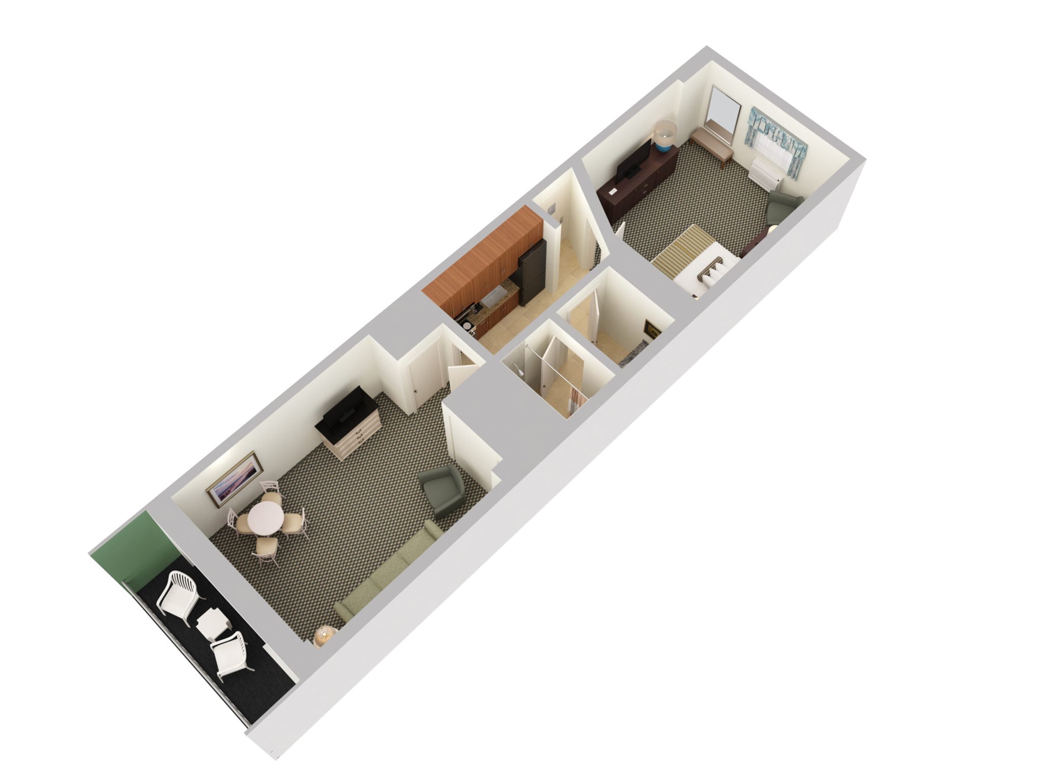 Oceanfront One Bedroom King Condo Coral Beach Resort