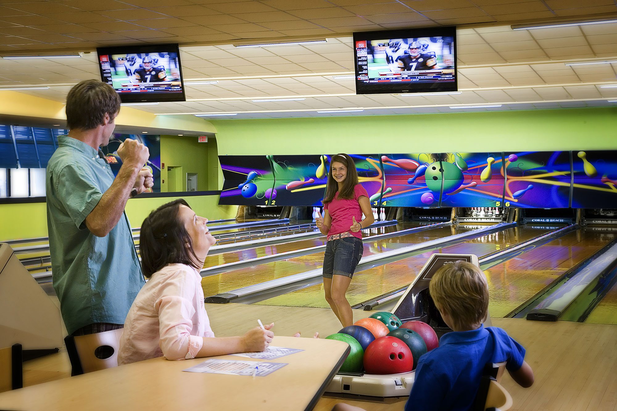 Bowling Alley Within Myrtle Beach Hotel